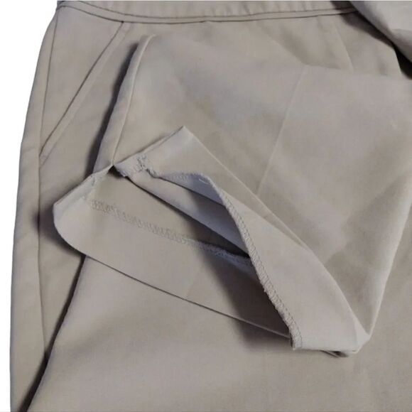 Apt 9 Light Beige Torie Midrise Straight Leg Capri Pants Size 12 - Picture 12 of 14